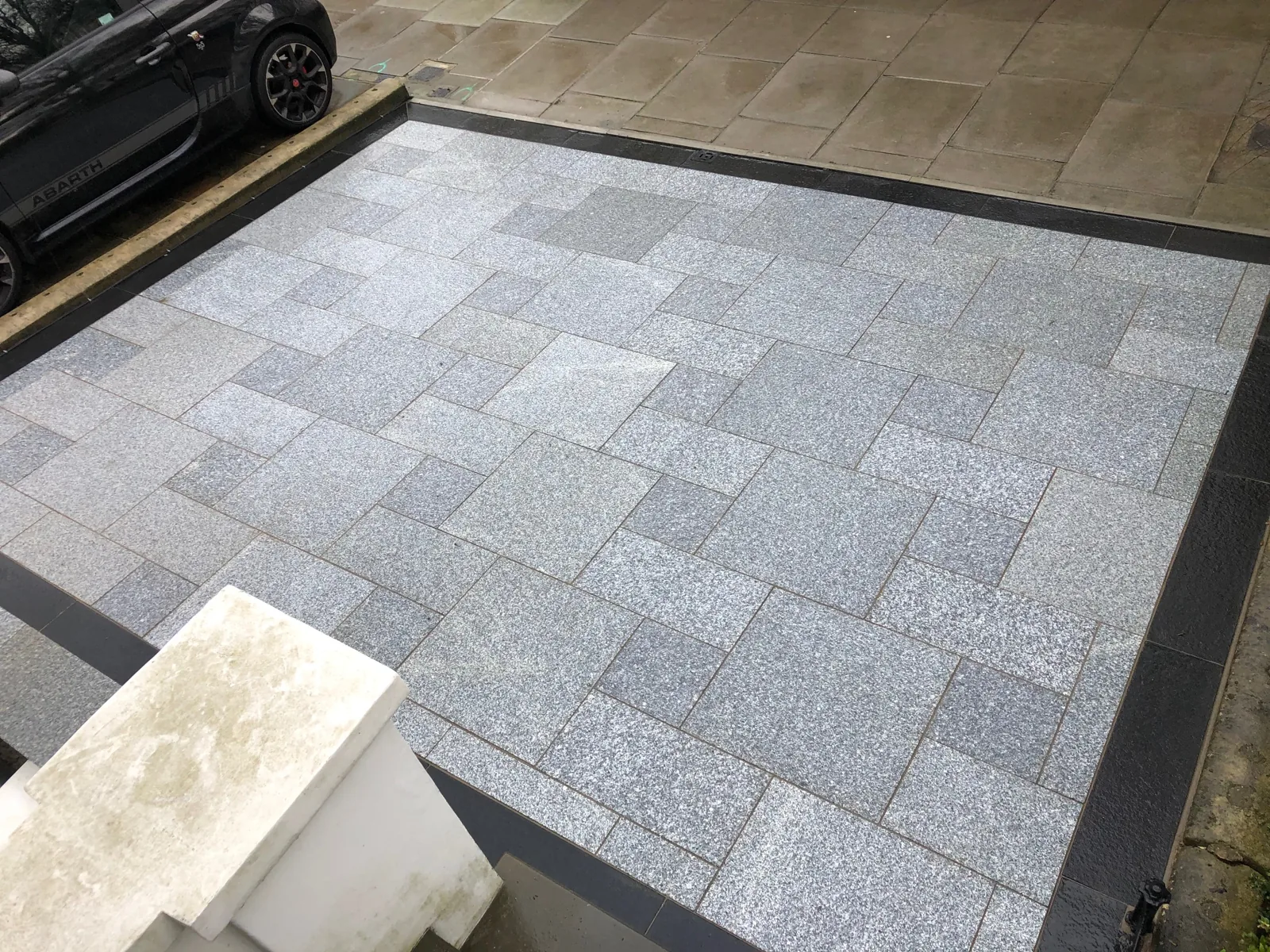 Granite driveway installation in West London