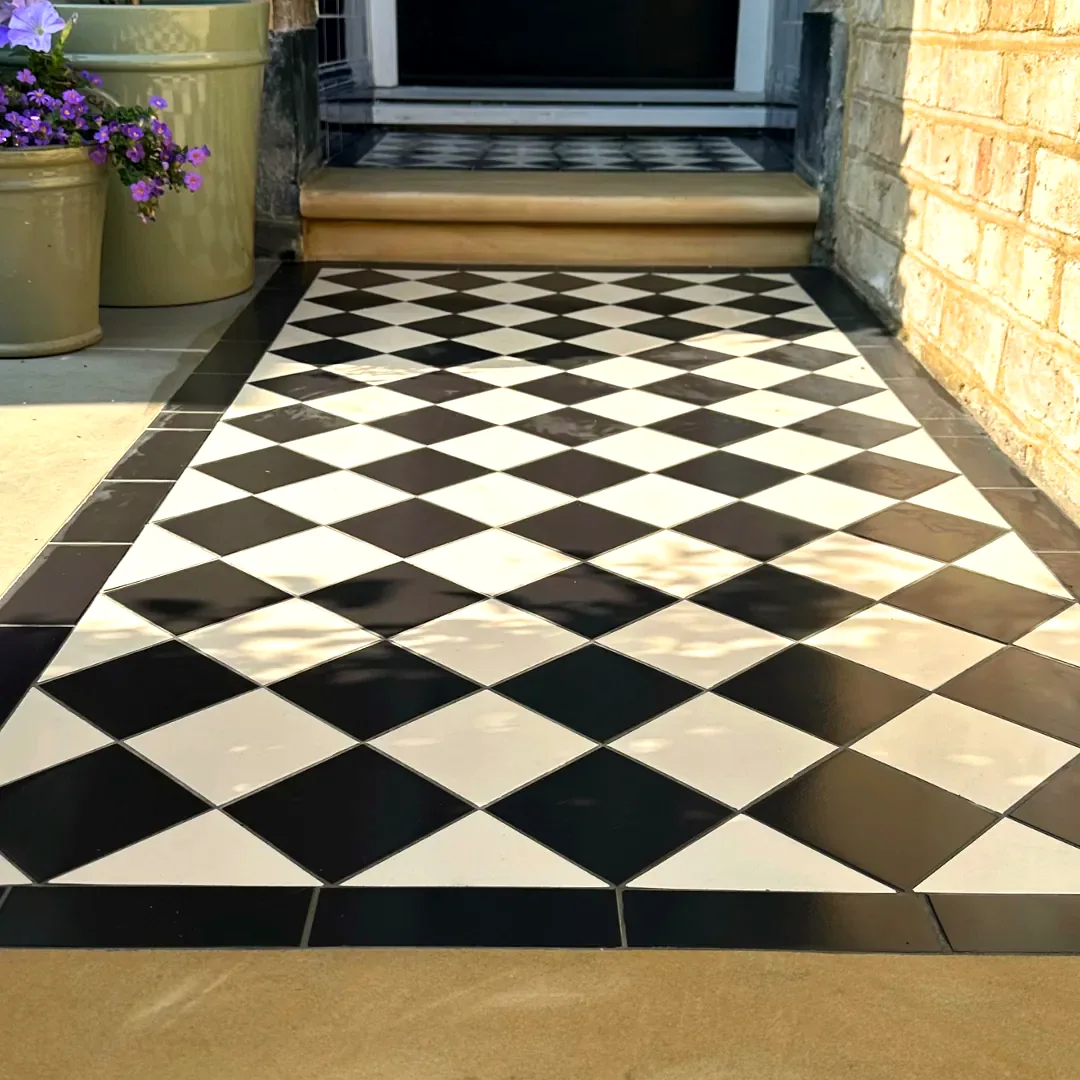 Victorian tiled pathway